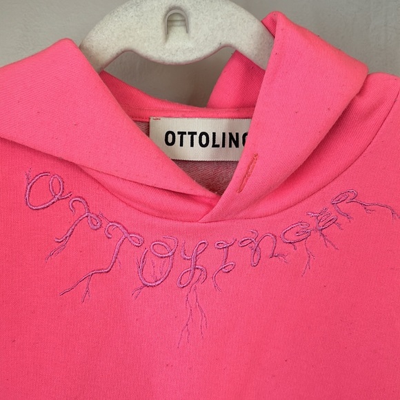 OTTOLINGER PINK COTTON HOODIE - Picture 2 of 5